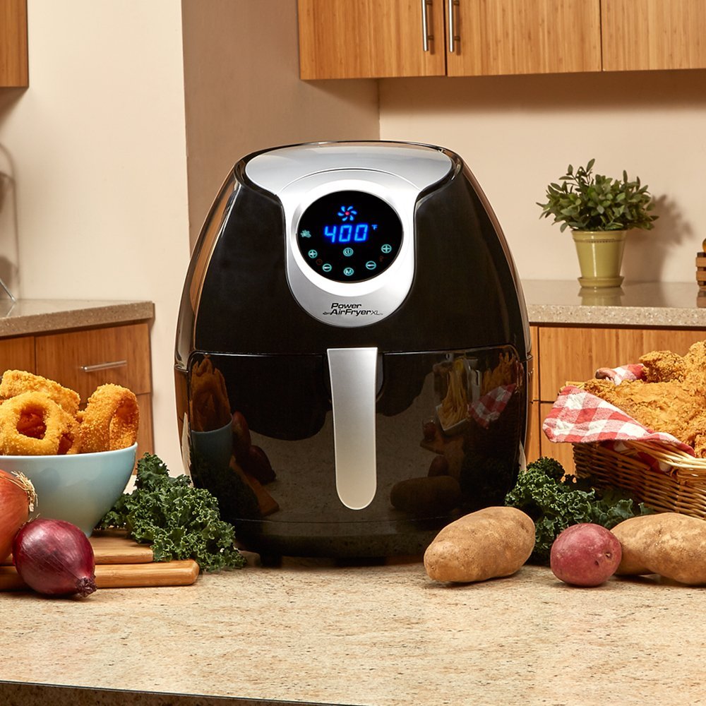 Power Air Fryer XL AF-530-5.3 5.3 QT Deluxe, Black, (Renewed)