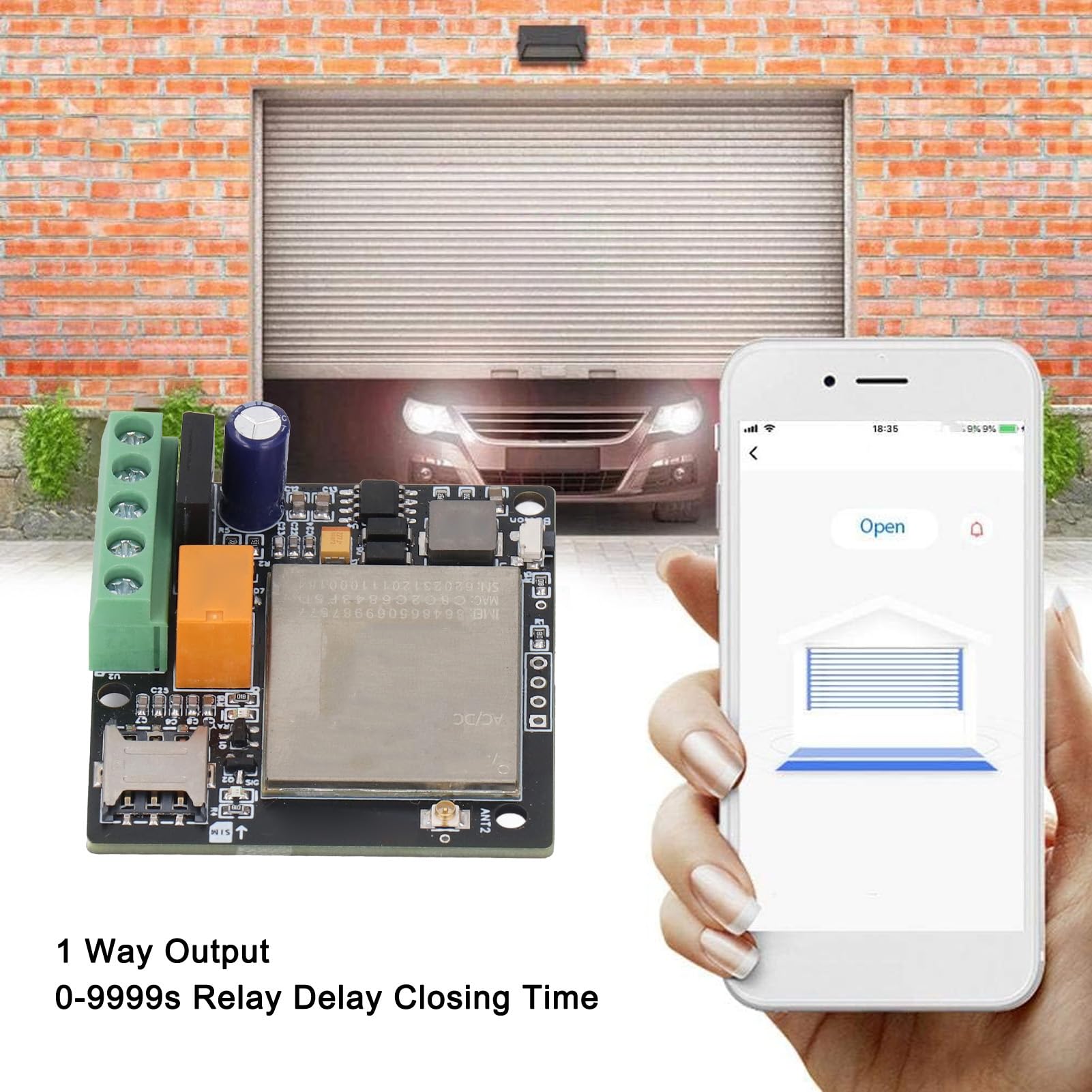 CY306 GSM Apriporta Remoto 3G 4G Controller di Accesso GSM 1001 Utenti Mini Controller per Tende Cancello del Garage Facile Installazione e Utilizzo