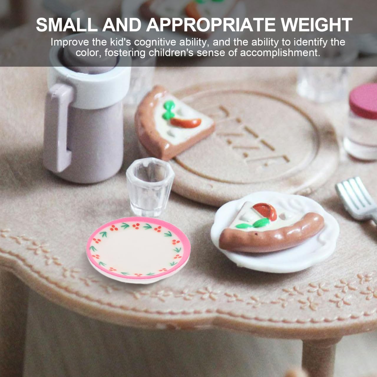 Amazon.co.jp: ERINGOGO ミニチュア 食器 皿 10個セット 花柄 プレート 