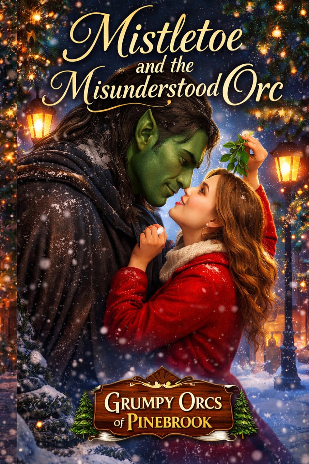 Mistletoe and the Misunderstood Orc: A Steamy Small-Town Holiday Fantasy Romance (Book 3) (Grumpy Orcs of Pinebrook A Cozy Holiday Fantasy Romance Series)