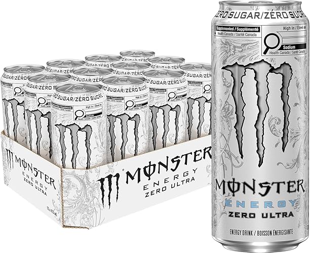 Monster Energy, Zero Ultra, 473mL Cans, Pack of 12 - Zero Ultra