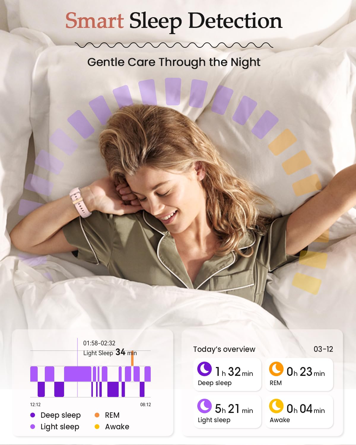 2026 Nuevo Reloj Inteligente Mujer, 1.85" AMOLED Smartwatch con Llamadas Función Femenina, 24H SpO2/Pulsómetro/Sueño,113+ Modos Deportivos 5ATM Calorías Podómetro WhatsApp Android iOS Oro Rosa, Regalo - 4