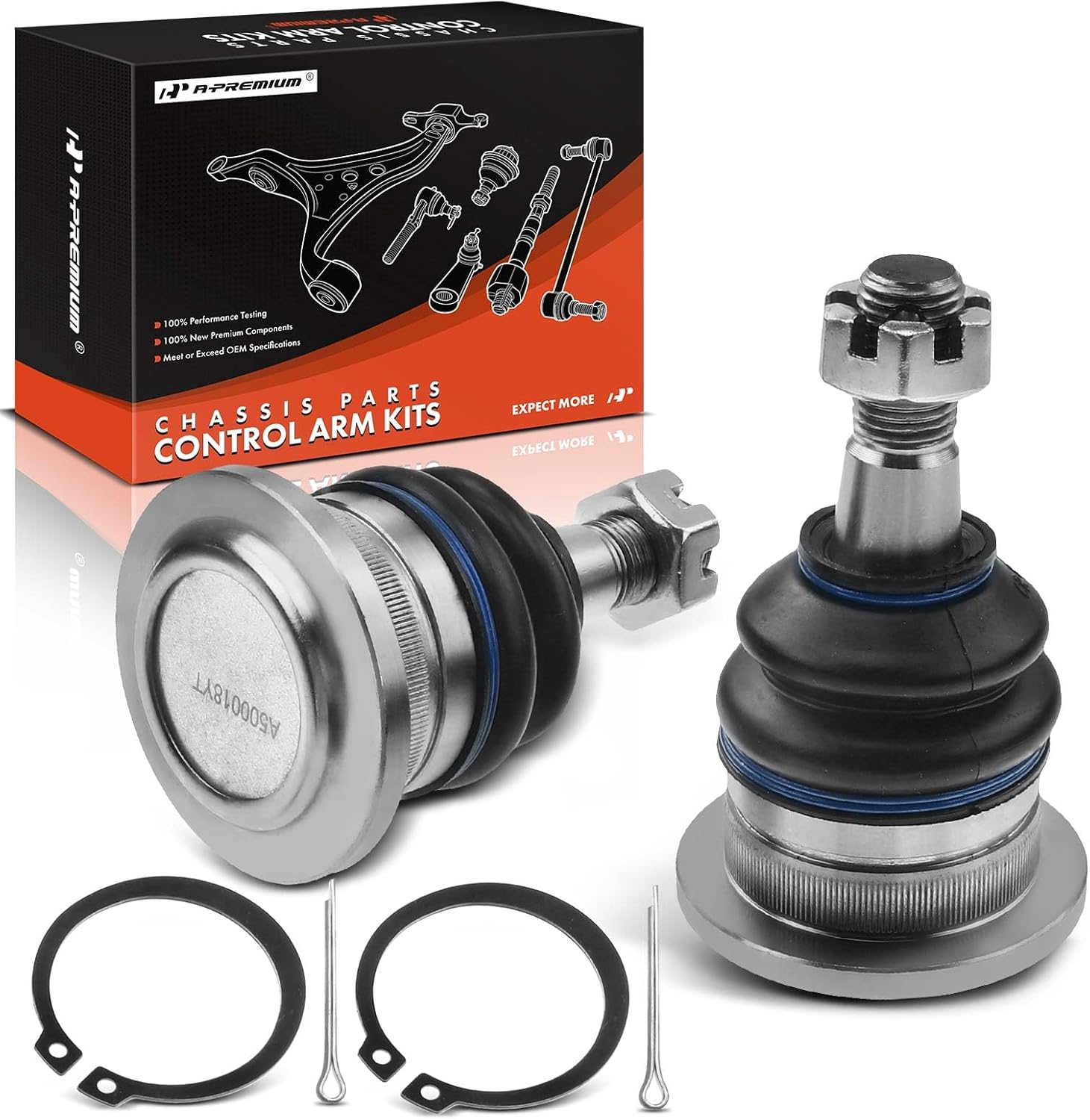 A-Premium 2 x Front Upper Ball Joint Compatible with Toyota Tundra 2007-2021, 4Runner 2003-2019, Sequoia 2008-2021, FJ Cruiser 2007-2014, Lexus GX460 2010-2019, GX470 2003-2009