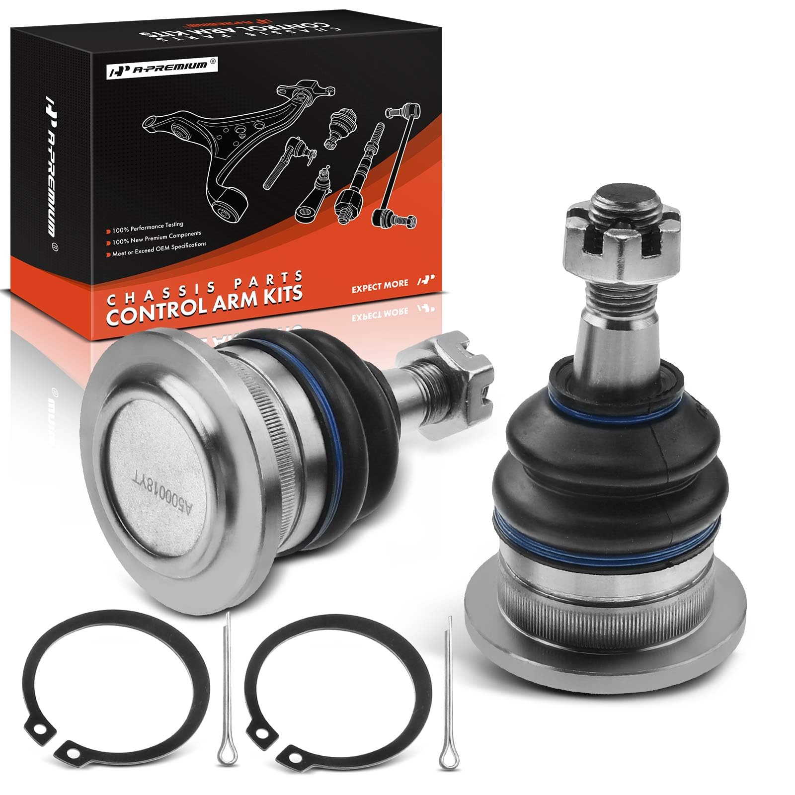 A-Premium 2 x Front Upper Ball Joint Compatible with Toyota Tundra 2007-2021, 4Runner 2003-2019, Sequoia 2008-2021, FJ Cruiser 2007-2014, Lexus GX460 2010-2019, GX470 2003-2009