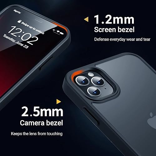 Miniatura 306 de Yriklso Strong Magnetic Case for iPhone 11 [Compatibilty with MagSafe] Protective Shockproof Cover Phone Case for iPhone 11 6.1" Frosted Purple