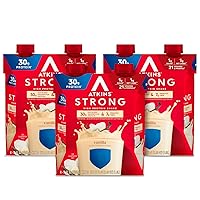Vista 16 de Atkins Strong High Protein Shake, Milk Chocolate Flavored, 30g Protein, Low Carb and Low Sugar Shake, Keto Friendly, Gluten Free Ready to Drink