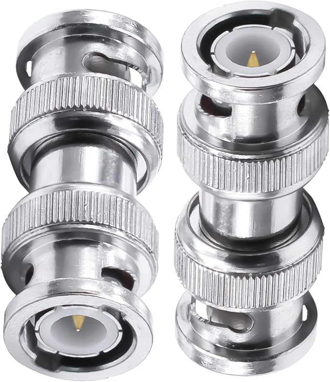 4 paquetes Conector BNC Macho a Macho TUOLNK para Cámara CCTV miniatura 7