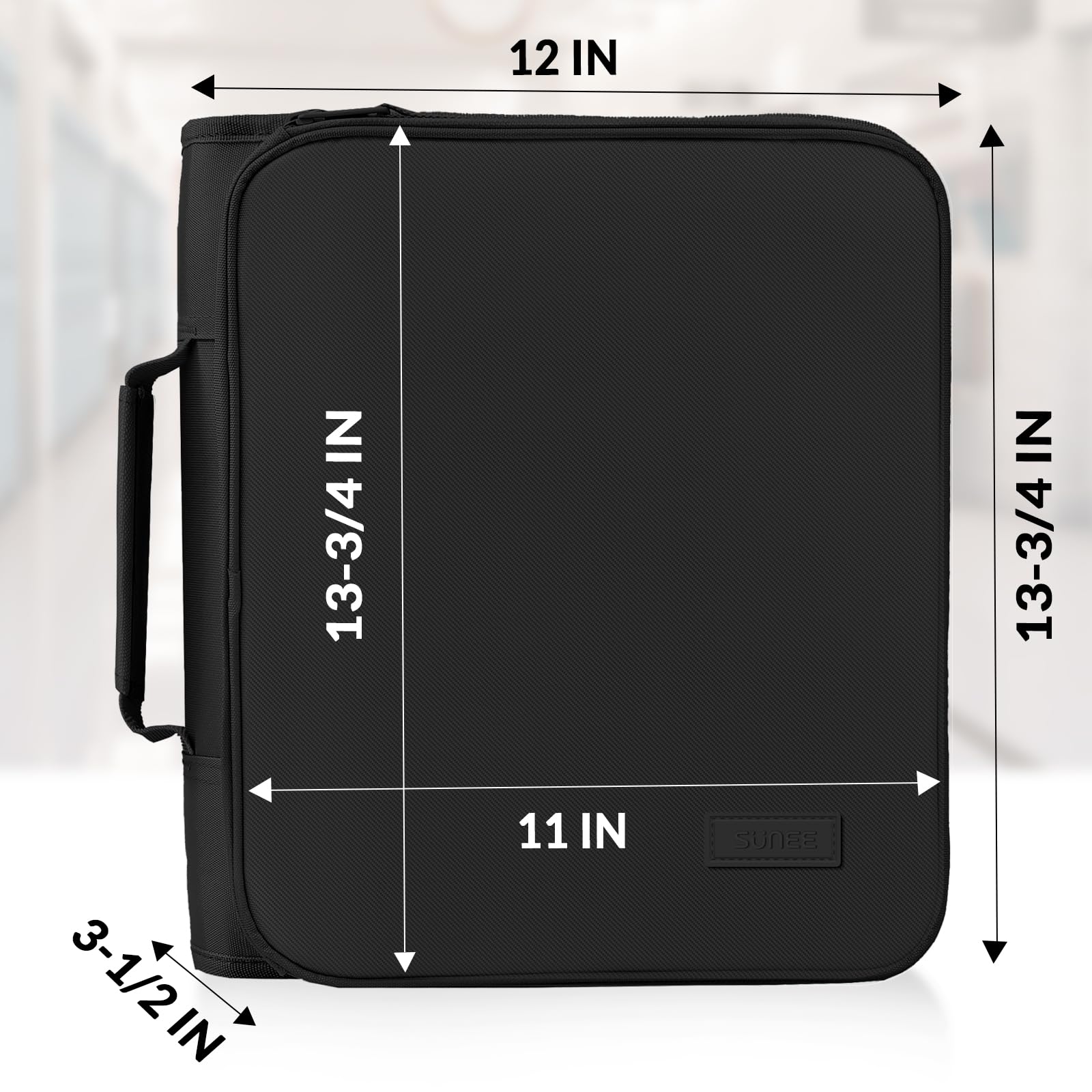 Amazon.com : SUNEE Zipper Binder Bag with Handle, 2-Inch 3-Ring O