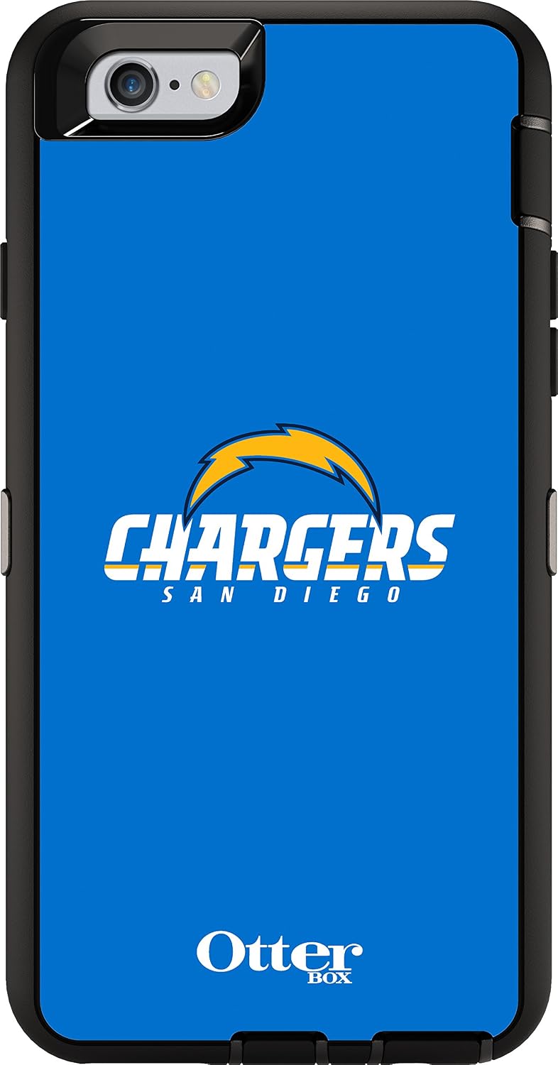 OtterBox DEFENDER iPhone 6/6s Case - Retail Packaging - NFL CHARGERS
