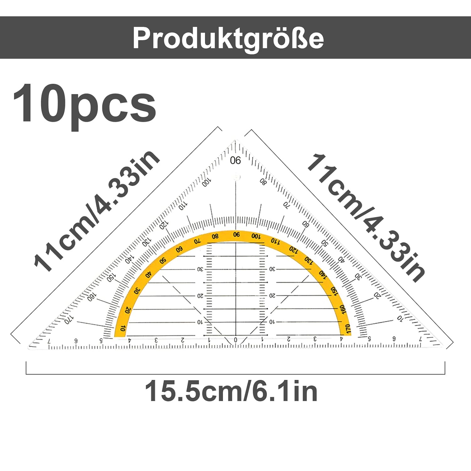 Geometriai háromszög vonalzók részletei