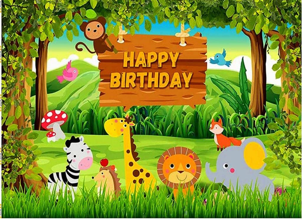 FI - FLICK IN 1 pc Animal Theme Backdrop Cloth (6.5ft X 5ft) Lion King Backdrop Curtain for Birthday Jungle Theme Birthday Decoration (Pack of 1, Multicolor) (B0C545BL35) Amazon Price History, Amazon Price Tracker