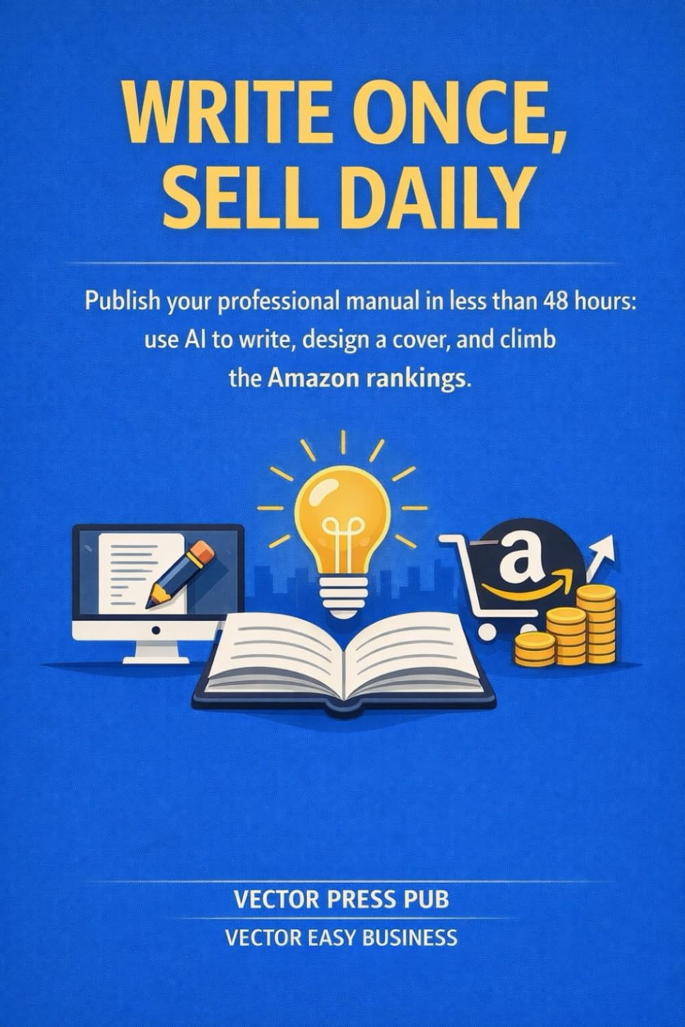 WRITE ONCE, SELL DAILY: How to Build Profitable How-To Guides on Amazon Using AI, in Less Than 48 Hours (Vector Lifestyle Design)