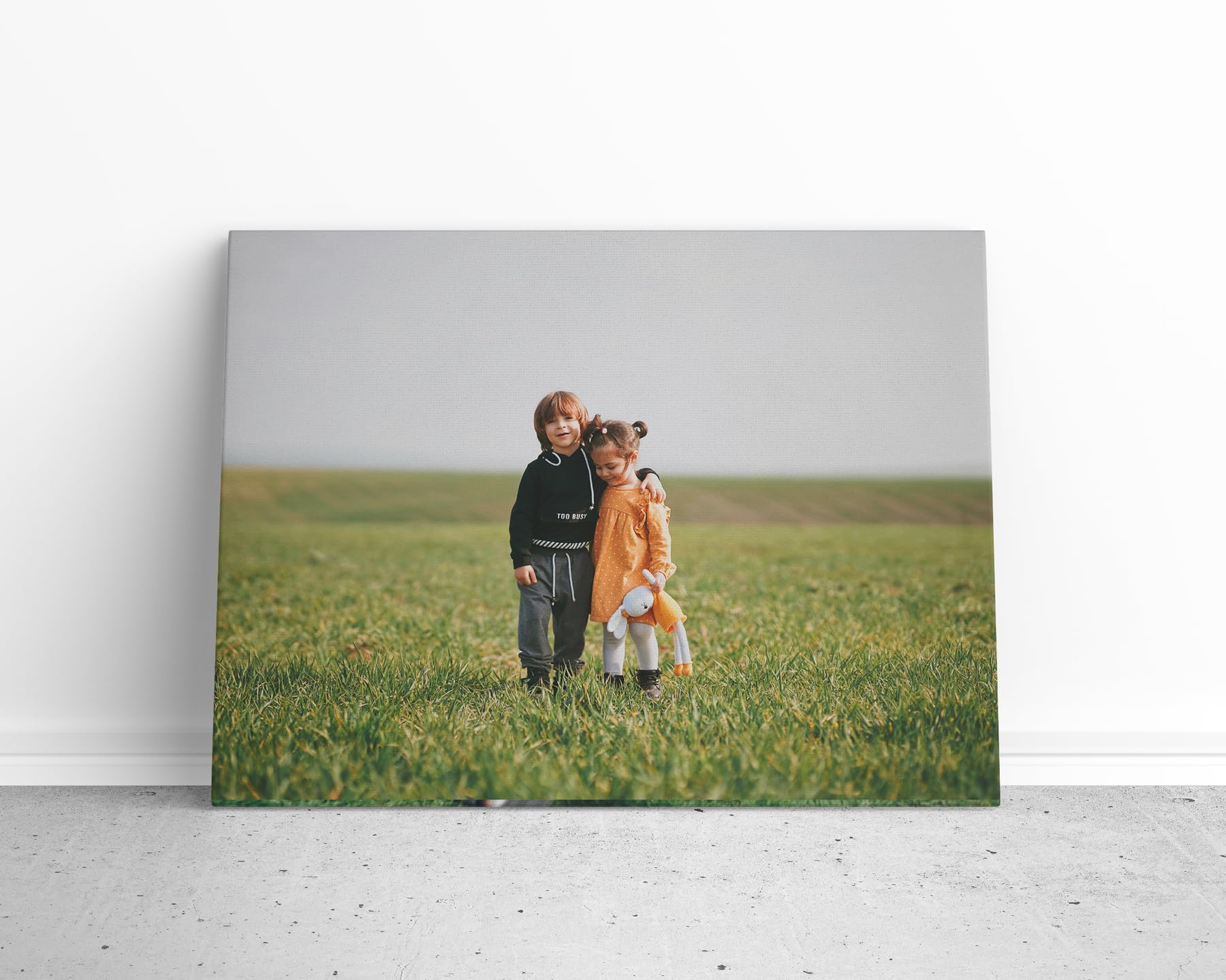Tela Personalizzata con la Tua Foto (120 x 80 cm) Stampa su Tela con Telaio da 17 mm, Disponibile in Vari Formati Grandi e Piccoli
