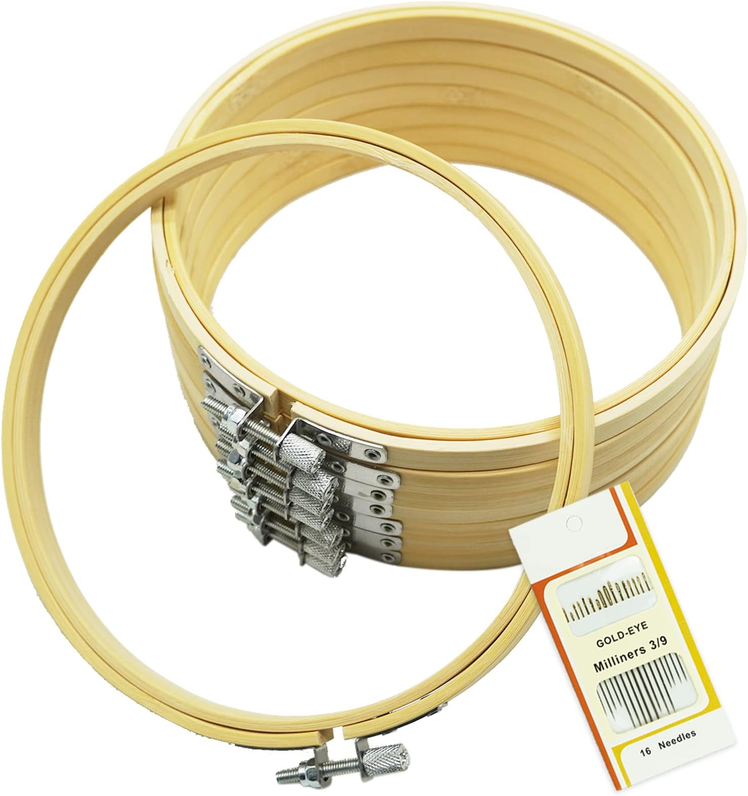 Bamboo Embroidery Hoop - Cross Stitch Frame, 6 Inch (15cm) Size, For Sewing & Display - View #10
