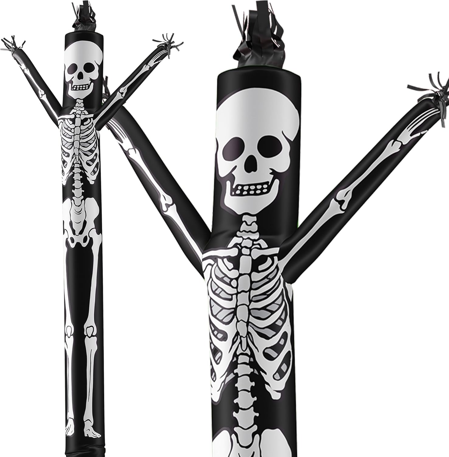 LookOurWay 20ft Skeleton Air Dancers Inflatable Tube Man Attachment | Halloween Inflatables Outdoor Decoration | Wacky Waving Halloween Blow Up for Yard Display or Business (Blower Not Included)