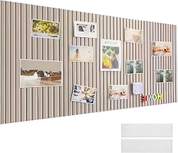 60 x 40 cm Large Felt Notice Board Self Adhesive Cork Board for Home Office Photo Notes Wall Decor