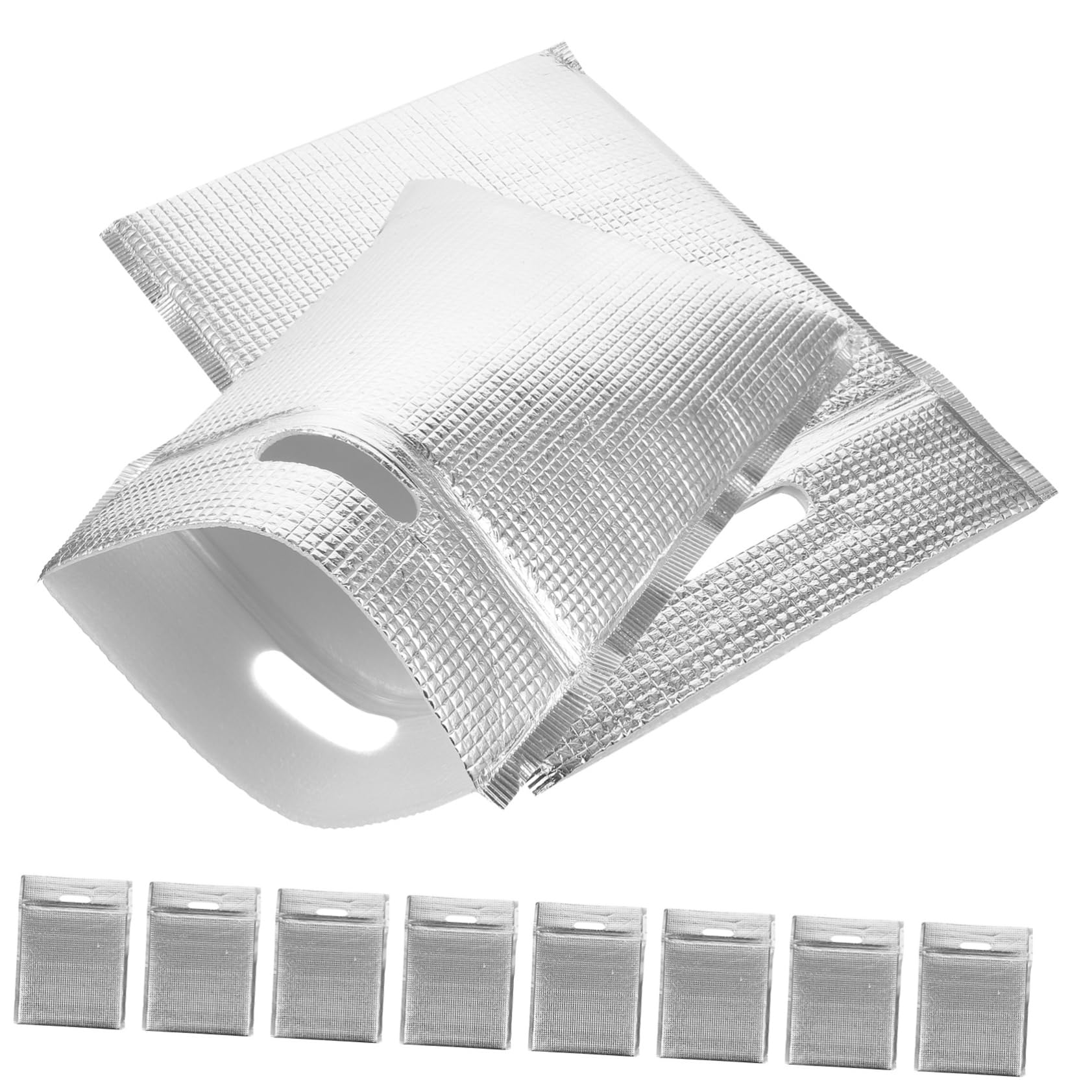 Bolsa Térmica de Aluminio para Picnic Familiar y Almuerzo en la Escuela Pack de 10