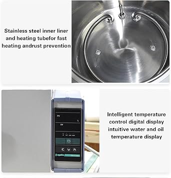 Lab Constant Temperature Water Oil Bath, Water Bath With Temperature Control, Lift Type Digital Heating Devices, For Medical Research And Biotechnology 3L