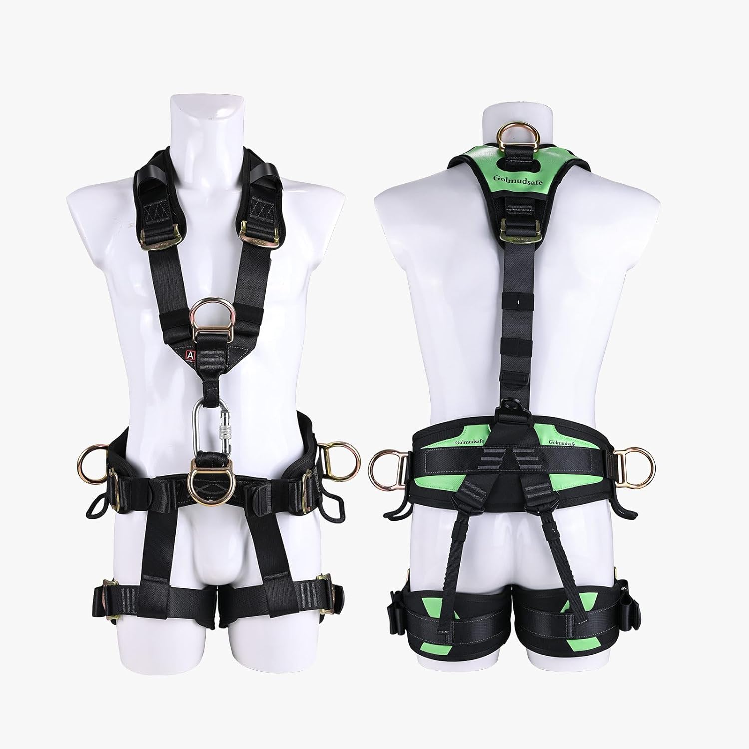 Safety Harness Fall Protection,Roof Harness Safety,Climbing Harness,Safety Harness for Construction,Upgraded Removable Cushion Bag and Rope（1 Pack