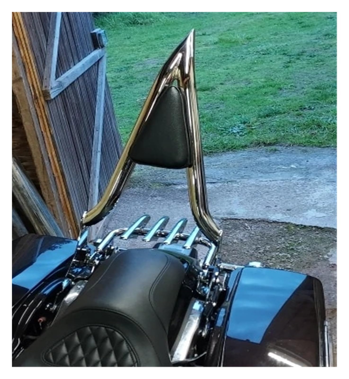 Oparcie na bagaż do motocykla Pasuje do Harley 2009 Up Road King przemieszczanie się po ulicy Ultra Electra Sissy Bar tylny bagażnik oparcie pasażera(09-26 Backrest Only)