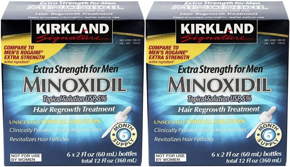 12-Month Kirkland Extra Strength Minoxidil Topical Solution USP 5% Hair Regrowth