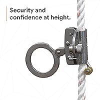 Vista 3 de 3M Protecta 5000003 - Agarradera para cuerda de poliéster y polipropileno de 5/8 pulgadas, color plateado