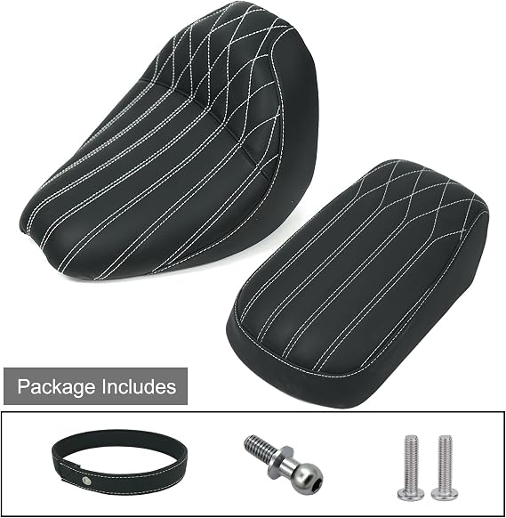 Driver Passenger Seat For Indian Super Scout Classic Bobber White | Front Rear Seat Pillion 2025-2025-up Super Scout Scout Classic Scout Bobber 101