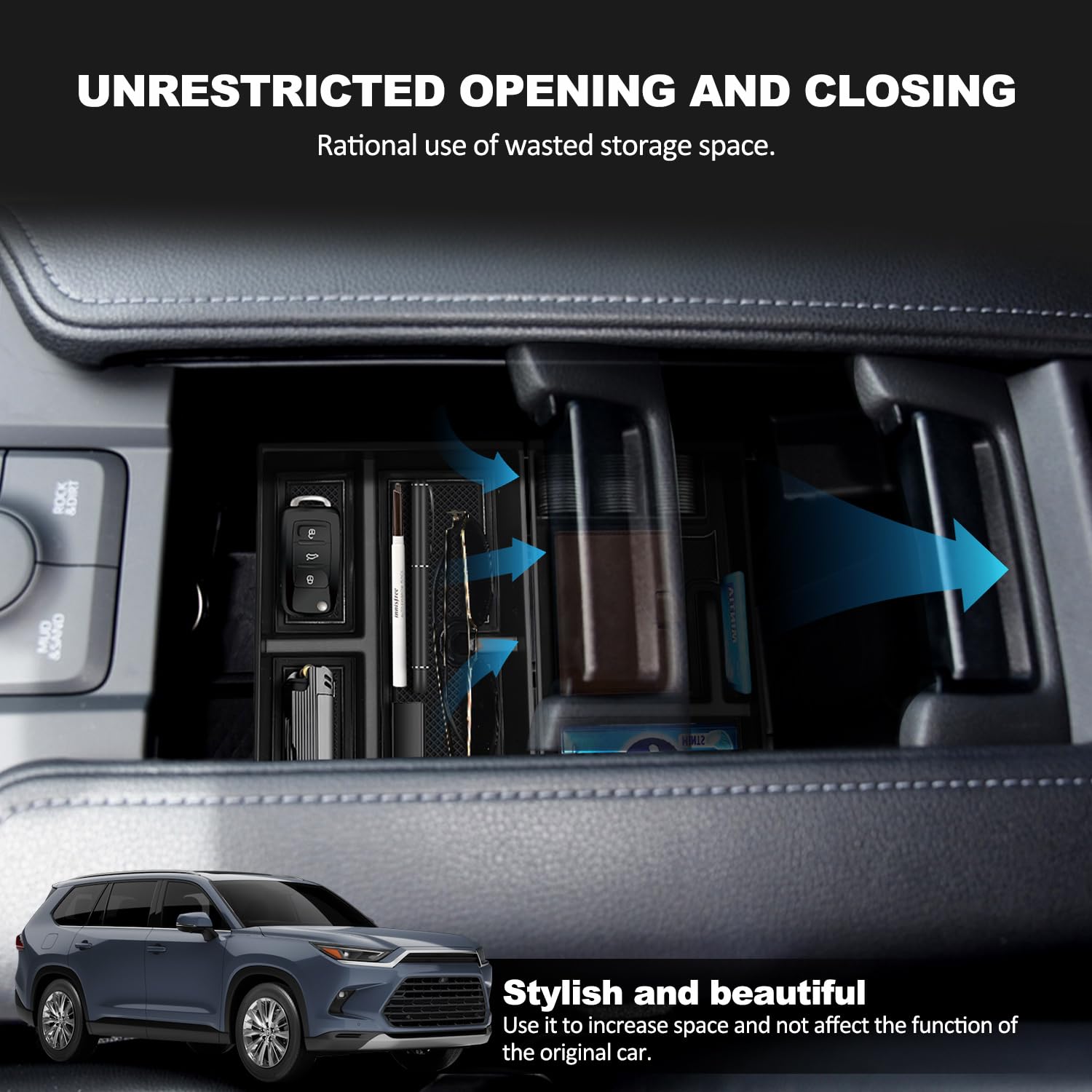 Yumzeco Compatible With 2023 Hnoda CRV Center Console Dashboard Organizer Tray,2023 - View #13