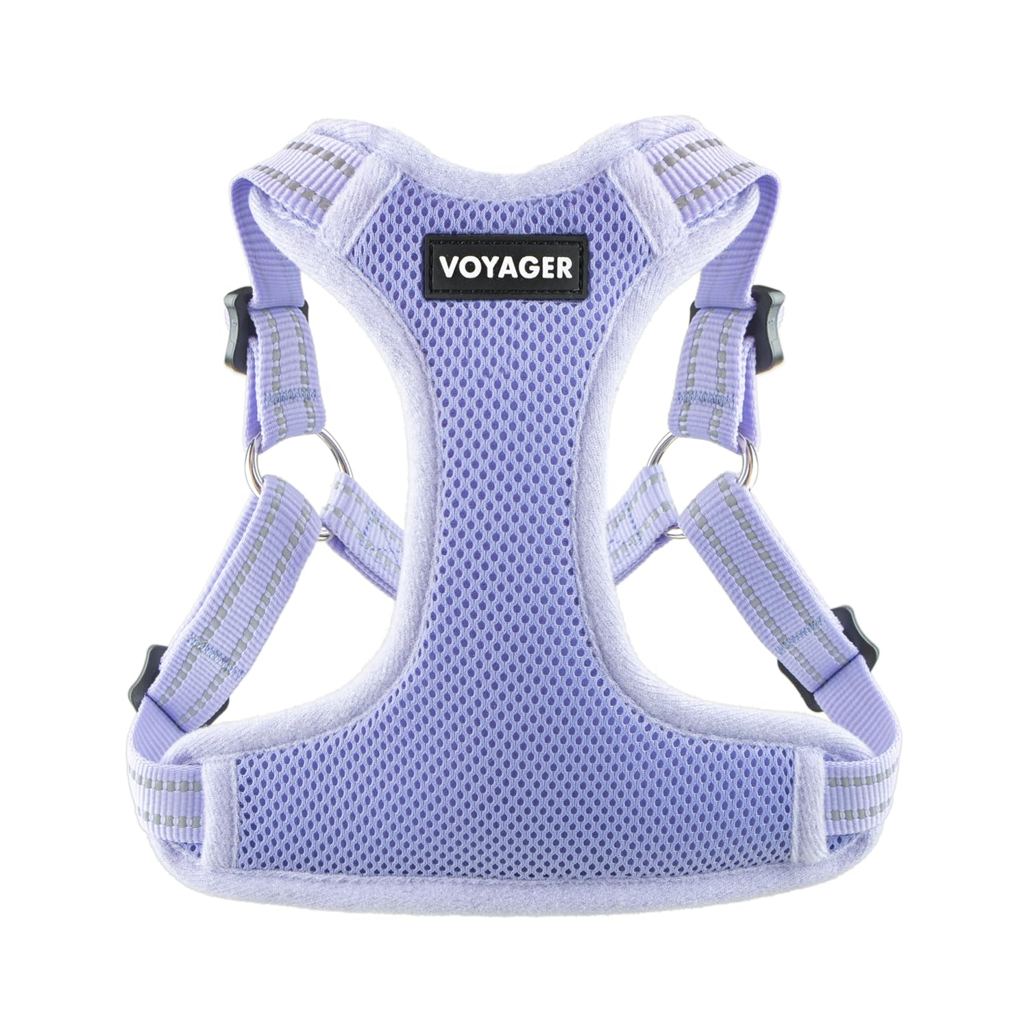 Best Pet Supplies Voyager Adjustable Step-in Flex Breathable Mesh Dog Harness for Small Medium Large Dogs (Lavender), XS