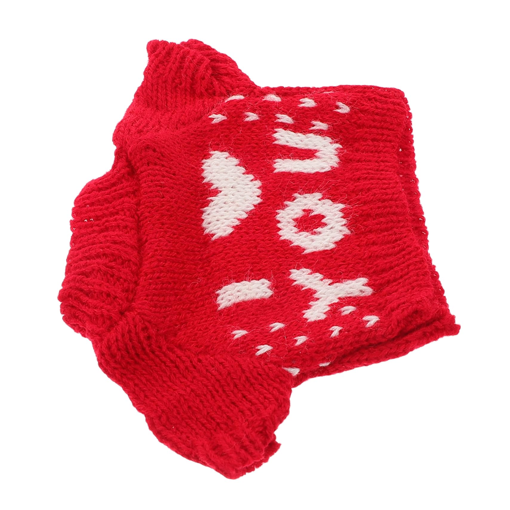 SUPVOX Bear Hoodie Outfit for Plush Cute Red Sweater Clothes for Christmas Holiday Decorations Soft Cotton Doll Clothes for Reborn Dolls