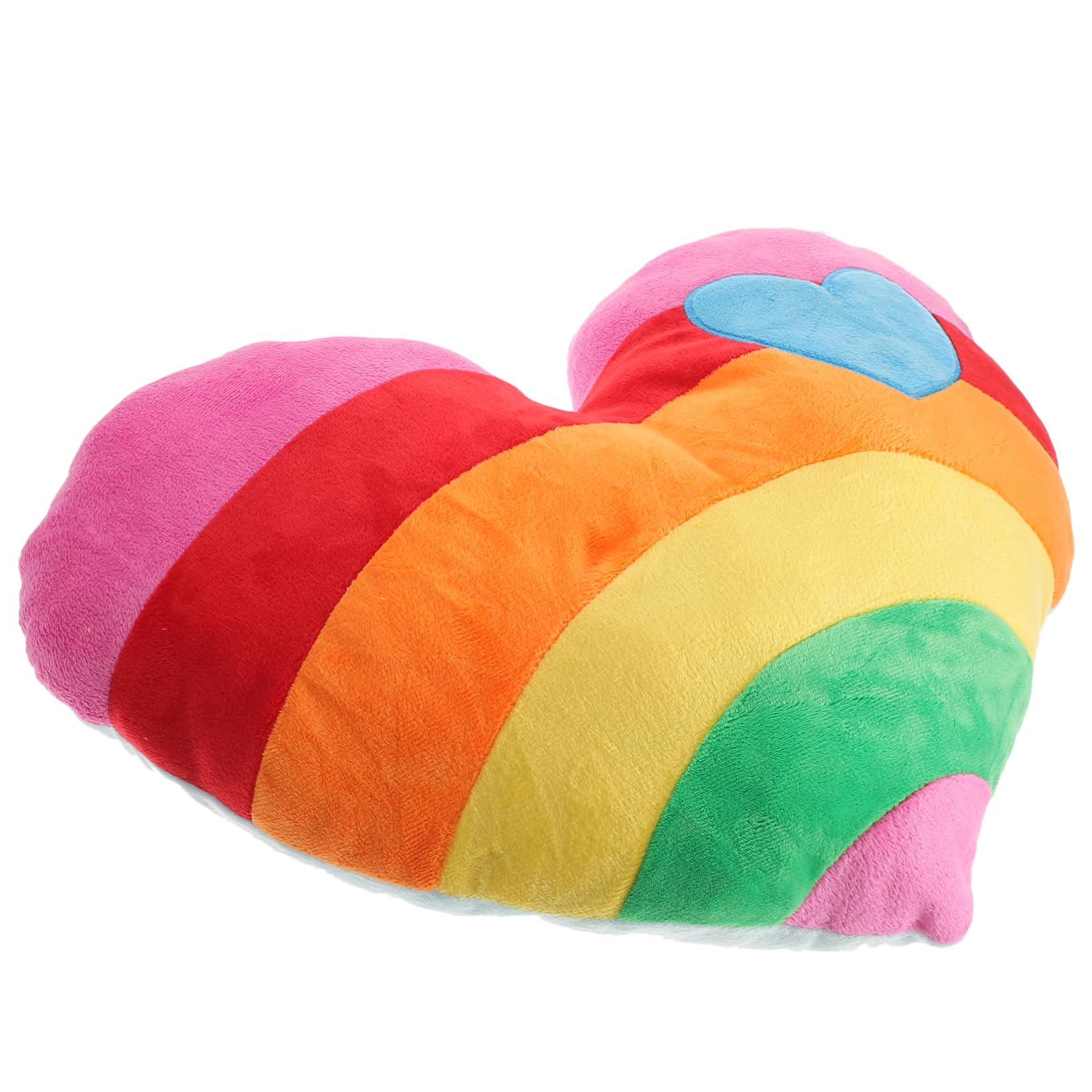 Coussin cœur arc-en-ciel Amosfun idéal pour maison bureau et voiture