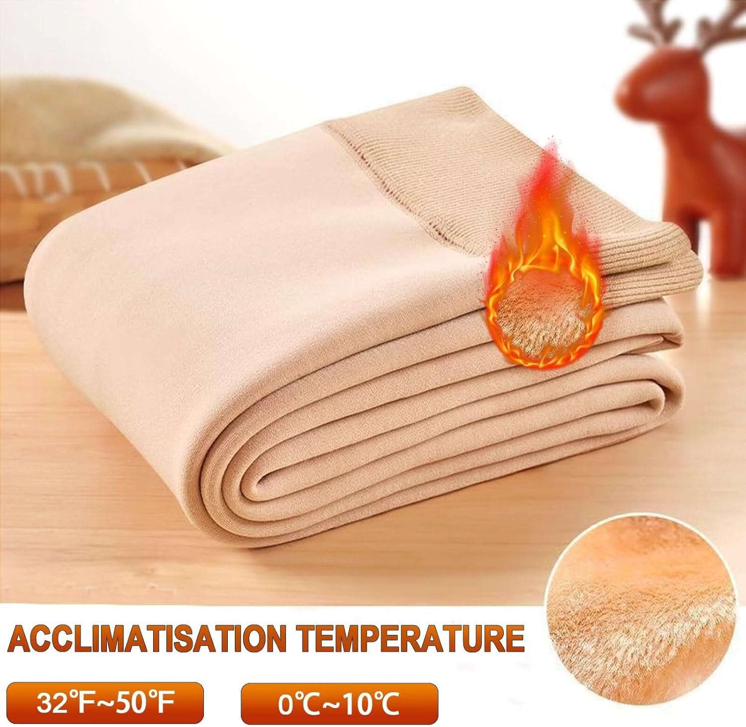 YAGAXI Fleece Lined Opaque Tights for Women - 2 Pairs 200D Warm Winter Pantyhose with Control Top - Image 6