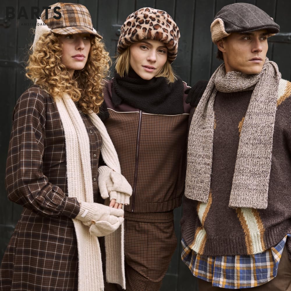 Barts Eliess Teddy Hood Mützenschal Schalmütze Wintermütze Damen - mit Futter Winter Herbst-Winter