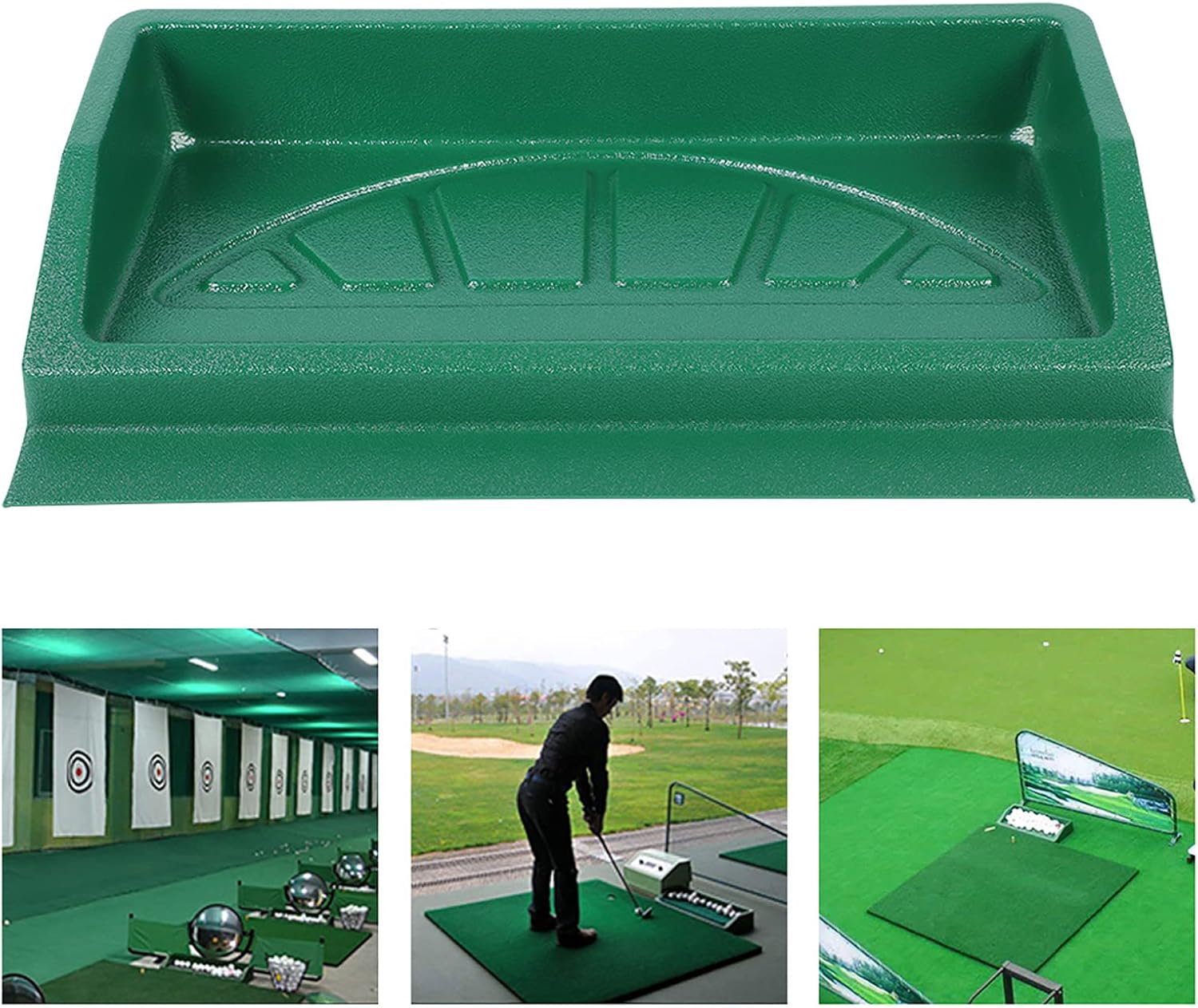 Estink Ball Tray, ABS Large Ball Tray Hold 100 Balls Driving Range Practice Ball Trays Golfer Accessories for Indoor Outdoor Backyard Home Office