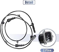 Vista 6 de uxcell Sensor de velocidad de rueda delantera izquierda derecha ABS Sensor No.479101KA0A apto para Nissan Juke 1.6L CVT 2WD BASE 2011-2017