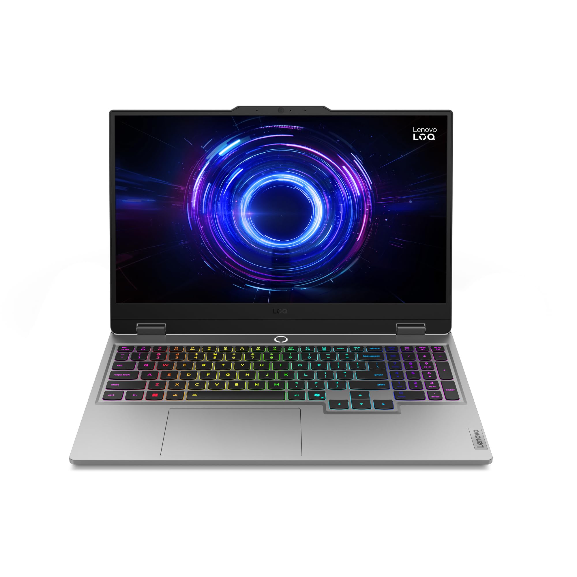 Lenovo LOQ Gen 10 - Gaming Notebook IA 15.6" FHD (Intel Core i7-13650HX, NVIDIA GeForce RTX 5060, 32 GB RAM, 1 TB SSD, 144 Hz, Wi-Fi 6, No Operating System) QWERTY RGB 24 Zones Spanish - Grey