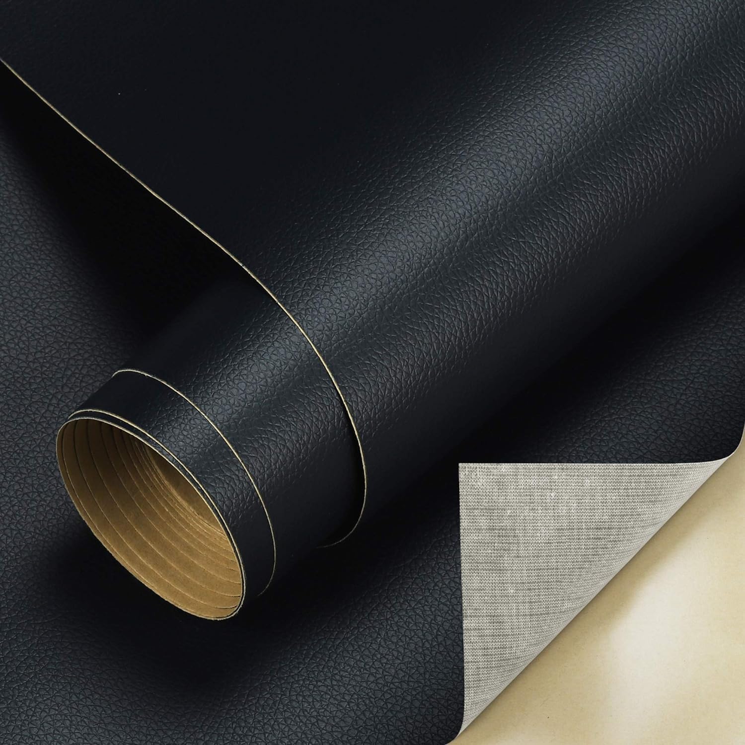 Leather Repair Patch 60 x 30 cm | Self-Adhesive Leather Repair Tape for Sofas, Couches, Jackets & Bags | Durable, Easy Fix for Cracks, Tears & Scratches | Black (6)-image-31