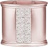 Popular Bath Sinatra Bath Shower Tooth Brush Holder Silver Modern Classic Bath Accessories Decorative Beautiful Hollywood Design Bathroom Accessories, Blush