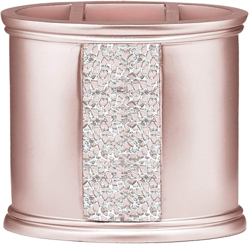 Zahari Home Sinatra - Soporte moderno para cepillo de dientes y pasta de dientes color rubor