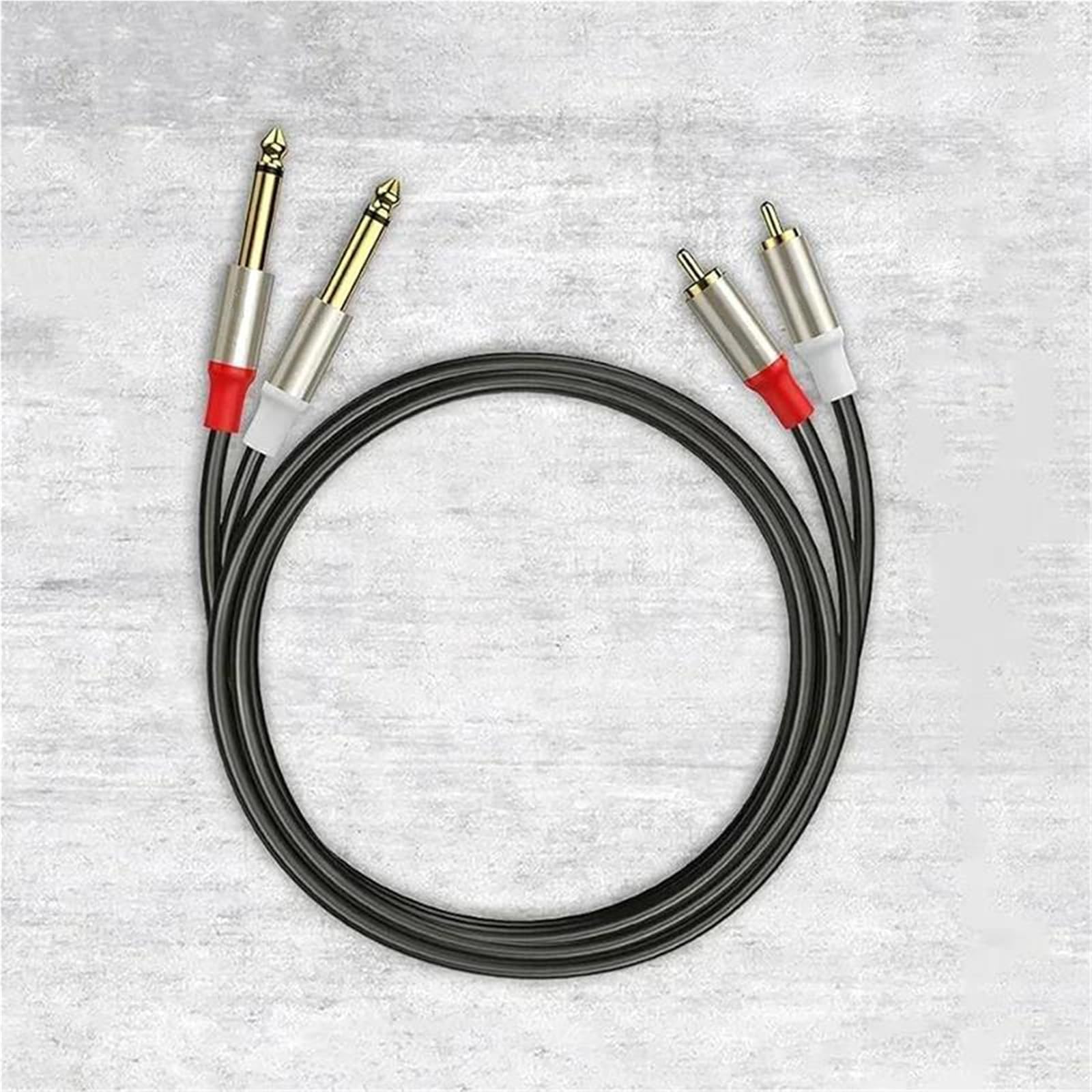 Kabel Stereo 6,35 Mm 1/4 Męski Na Podwójny Do Wzmacniacza Głośnikowego W Odbiorniku Gitarowym