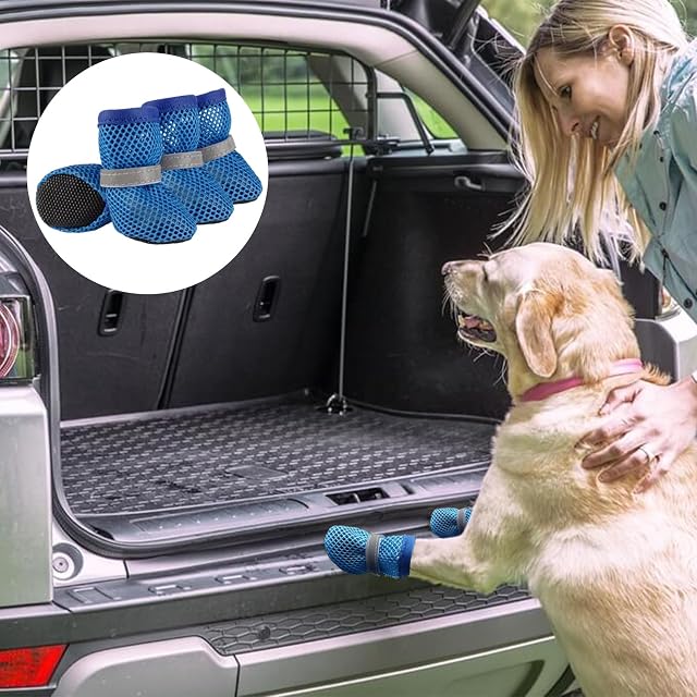 Foto 6 de 7 de 4 Unidades de Verano para Perros, Protección para las Patas de Perros, para Exteriores, de Malla