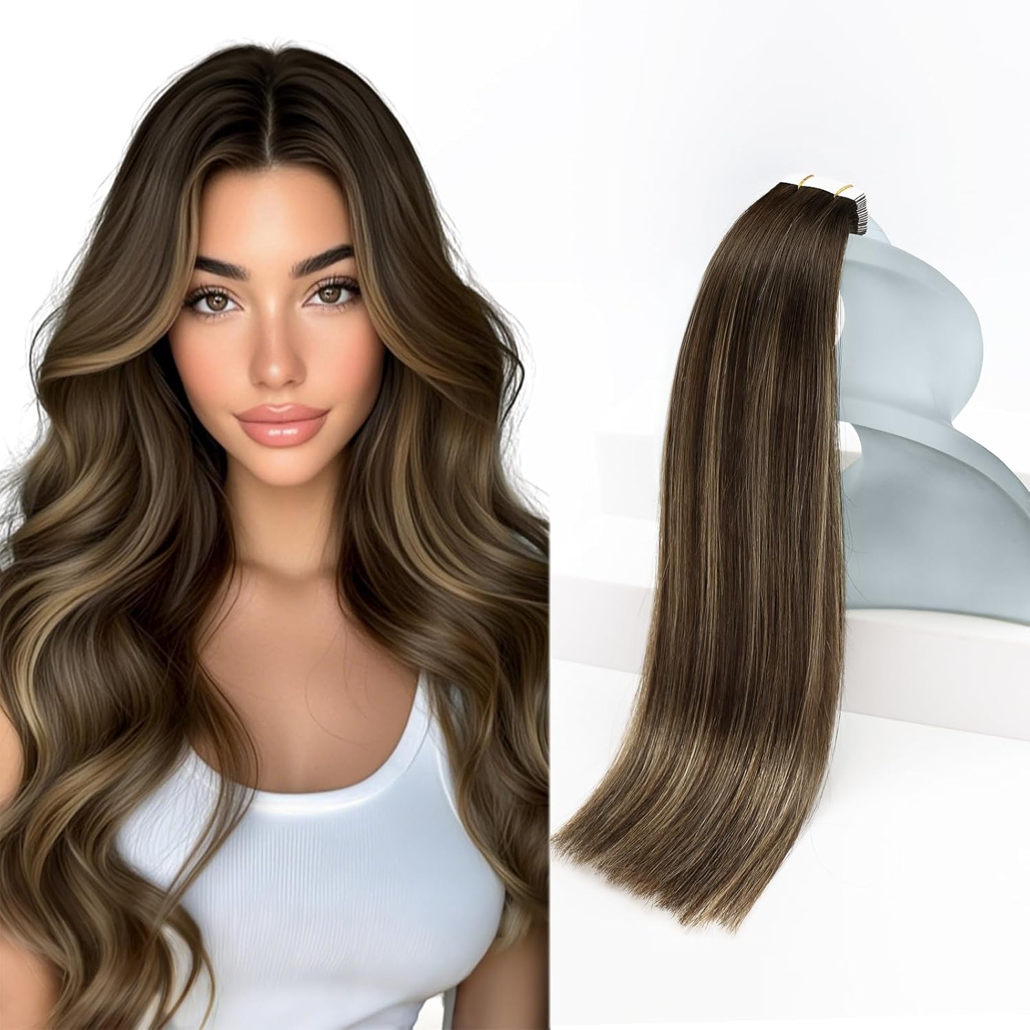 Sunny Hair Tape-in Hair Extensions Balayage 14in Real Hair