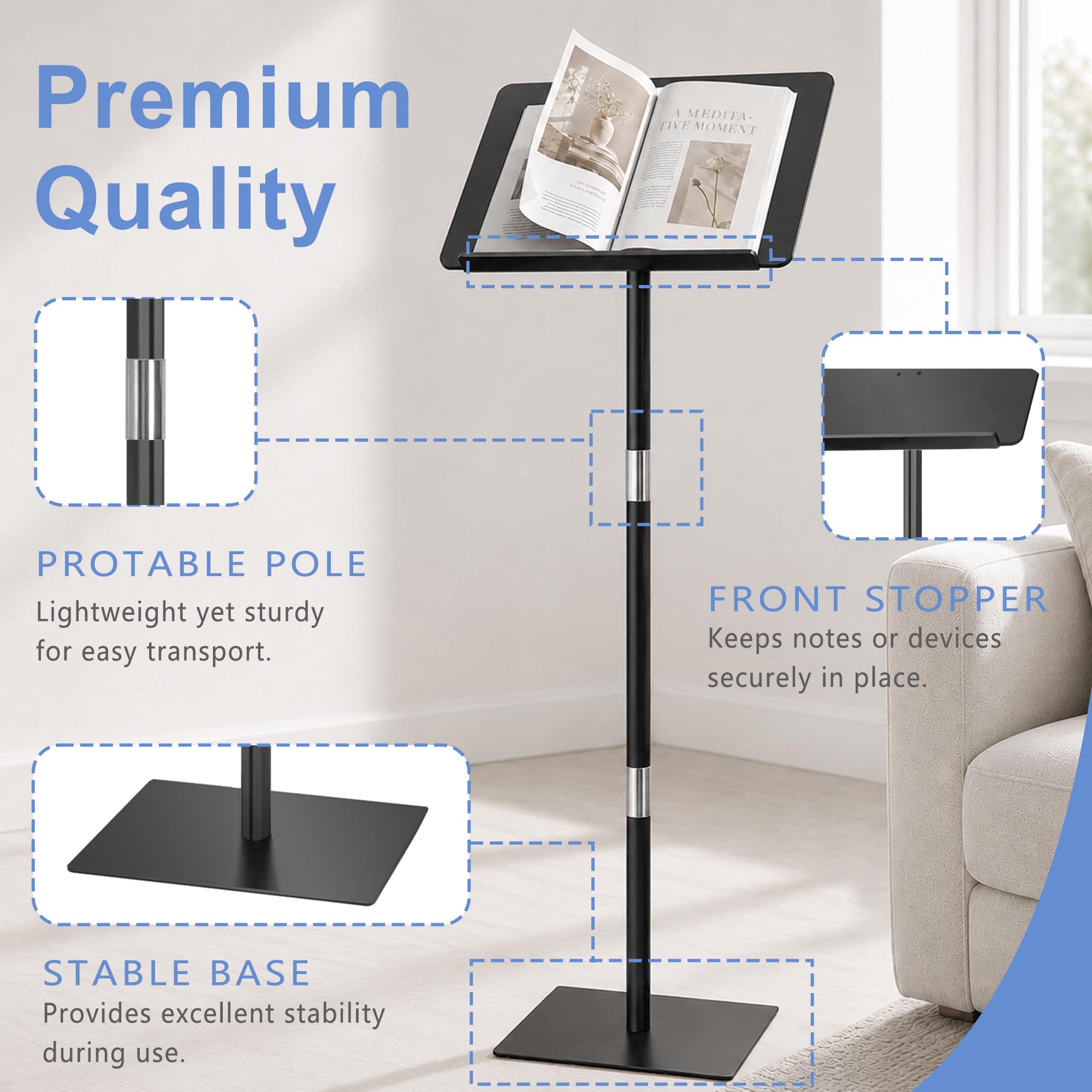 ポディアム（演台） Amazon.com: koretech Podium Stand, Lecterns & Podiums, Acrylic