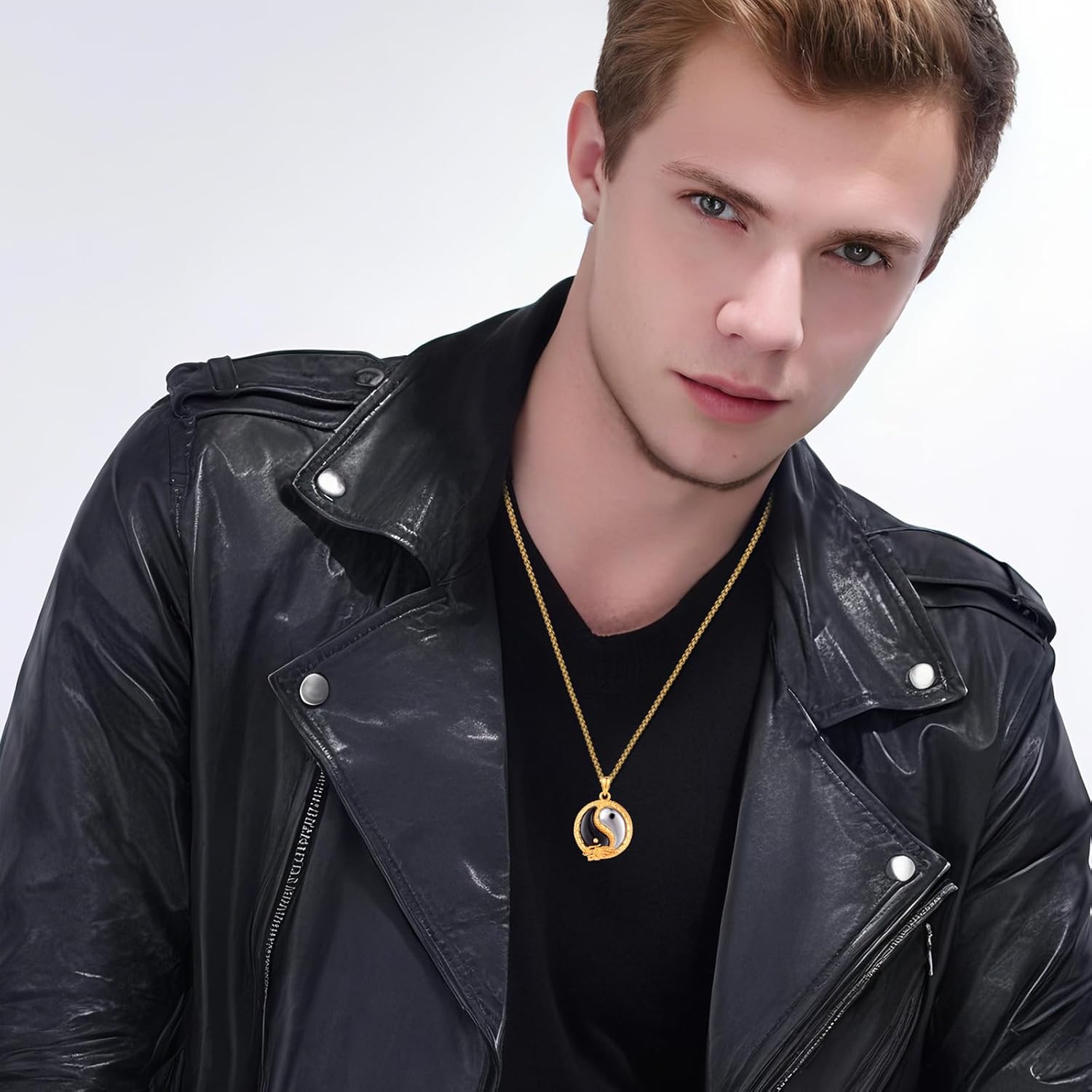 Yin Yang Dragon Necklace S925 Sterling Silver Animal Pendant Yinyang Jewelry Birthday Gift for Women Men - Image 3