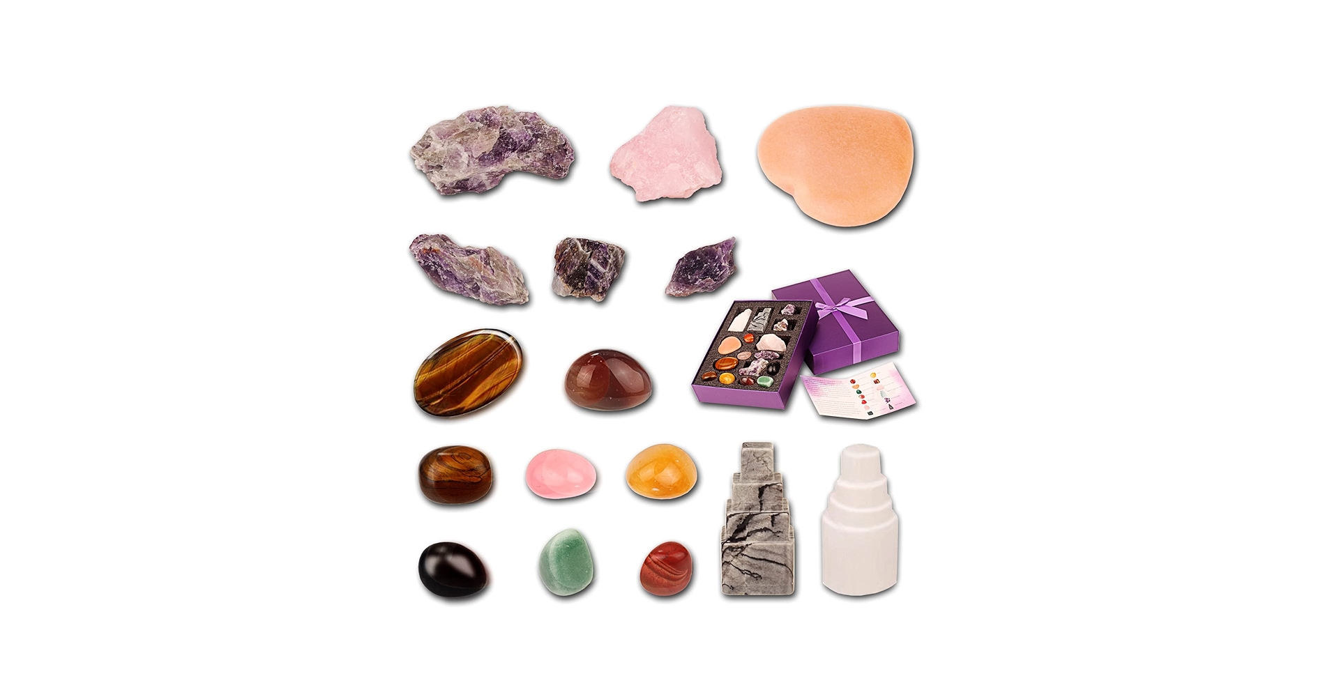 Amazon.co.jp: ヒーリングクリスタルセット 初心者用 クリスタル