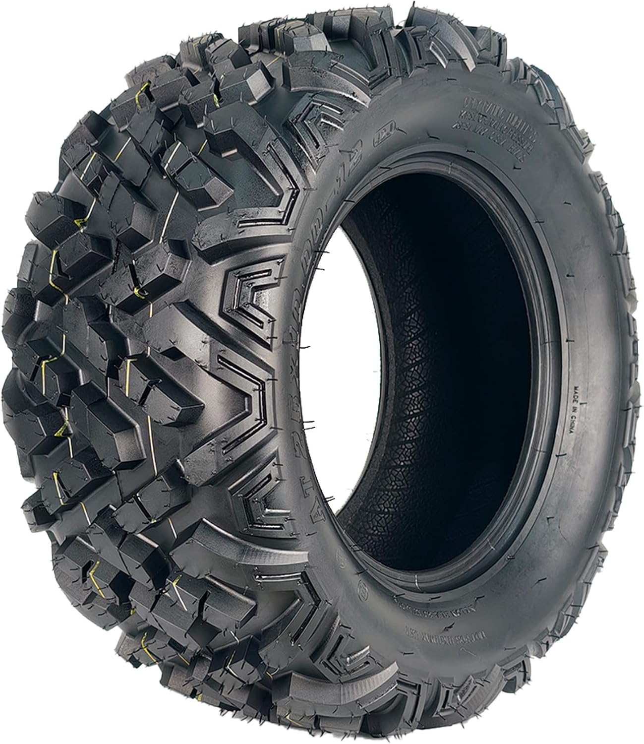 Garvee Set of 2 25x10-12 6PR ATV UTV Tires, All Terrain 25x10x12 Tubeless Tires for Mud, Trail, Sand, Gravel & Street, Heavy-Duty Design for Off-Road Riding