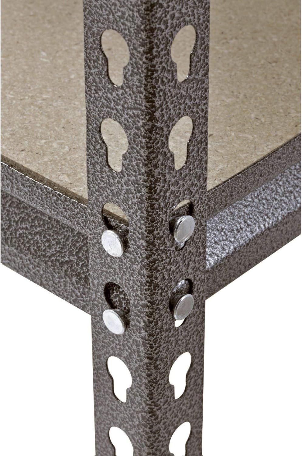 Hardware & Outdoor Heavy Duty Garage Shelf Steel Metal Storage 5 Level Adjustable Shelves Unit 72inch H x 48inch W x 24inch Deep Pack of 2 : Tools & Home Improvement