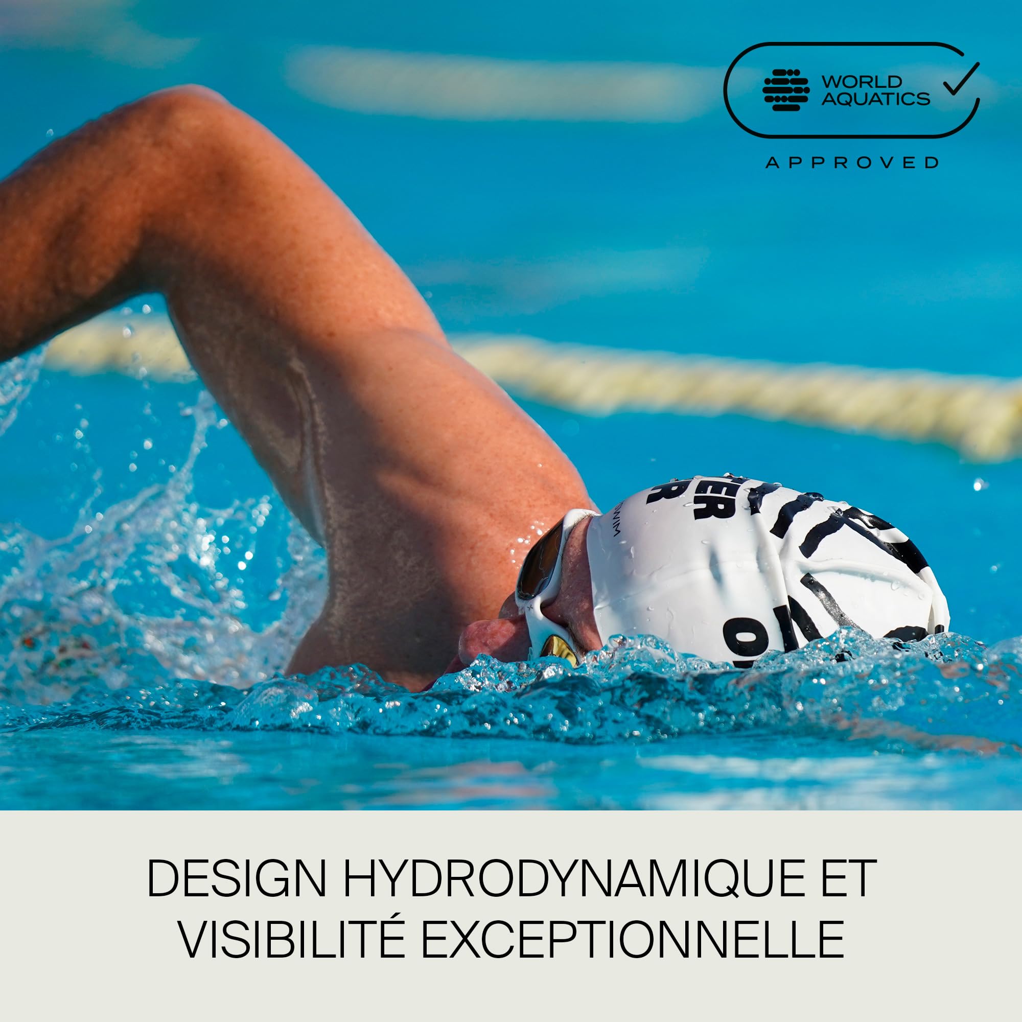 Lunette Piscine Adulte Ozean. Lunette Natation Homme avec Protection UV400. Lunettes de Piscine Femme Antibuée. Vision Périphérique. Ajustement Confortable avec Technologie HCF pour Femme.