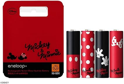 Amazon Hr 3utgb4d サンヨー Eneloop エネループ 充電池 4本 単3形 ディズニーキャラクターモデル ミッキー ミニー Sanyo Panasonic パナソニック 充電池 電池充電器 充電式電池