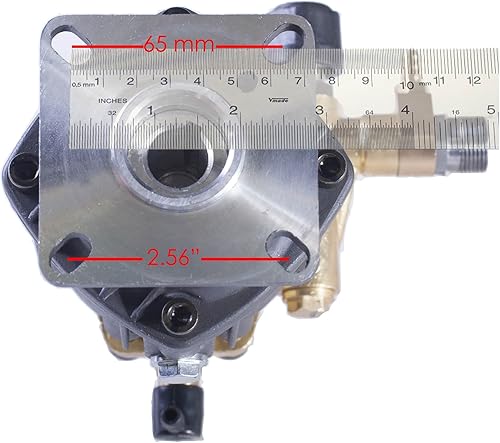 Miniatura 5 de Canpump Bomba de lavado a presión CH 2830 G | 2800 PSI, 3 GPM, eje de 3/4 pulgadas, horizontal, triplex | Totalmente útil con válvula descargador